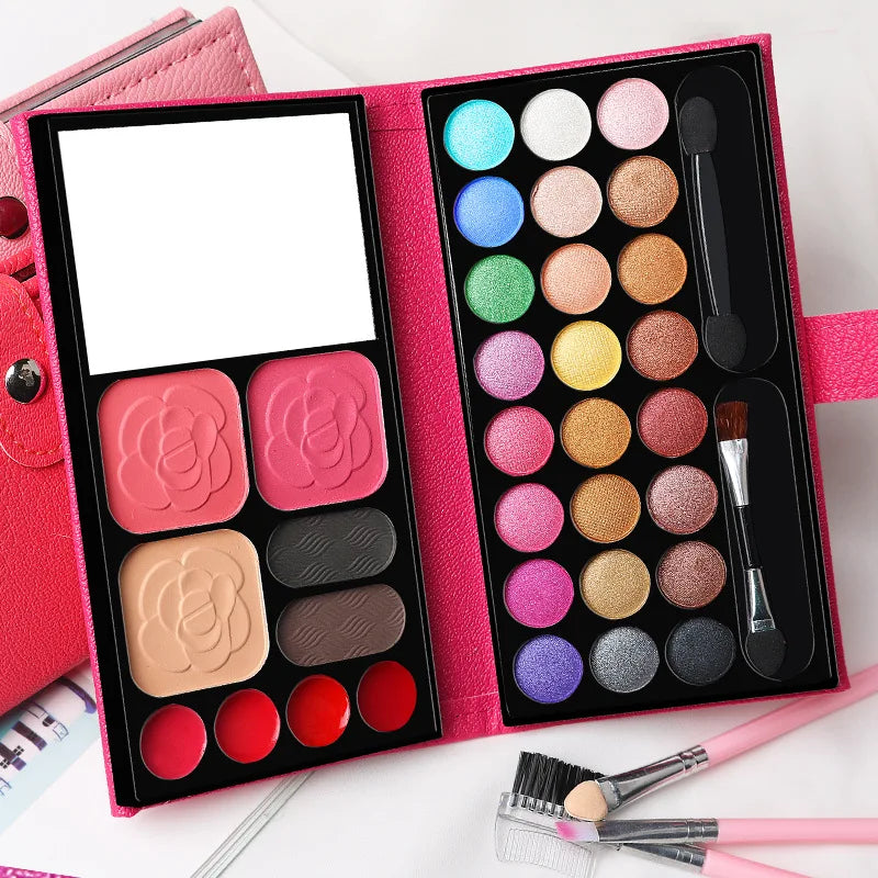 33 Colors Powder Blush Lipstick Lasting Cosmetics Makeup Set