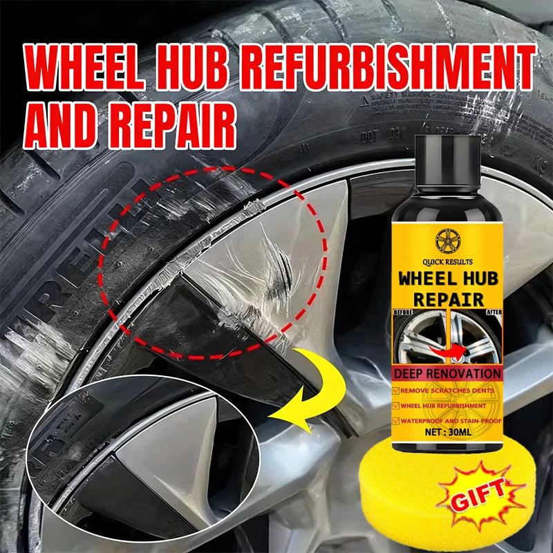 Car Wheel Hub Scratch Refurbishment Paste, Tire Rim Scratch Paint