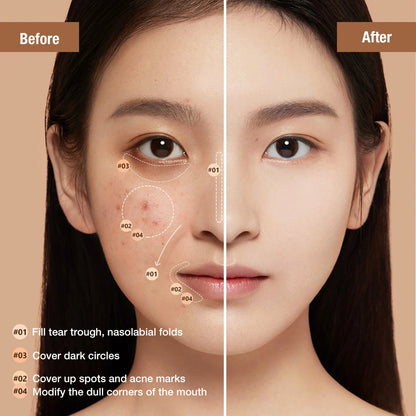 O.TWO.O 2pcs Makeup Set Face Primer Invisible Pore Soft Focus Oil-controller