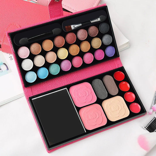 33 Colors Powder Blush Lipstick Lasting Cosmetics Makeup Set