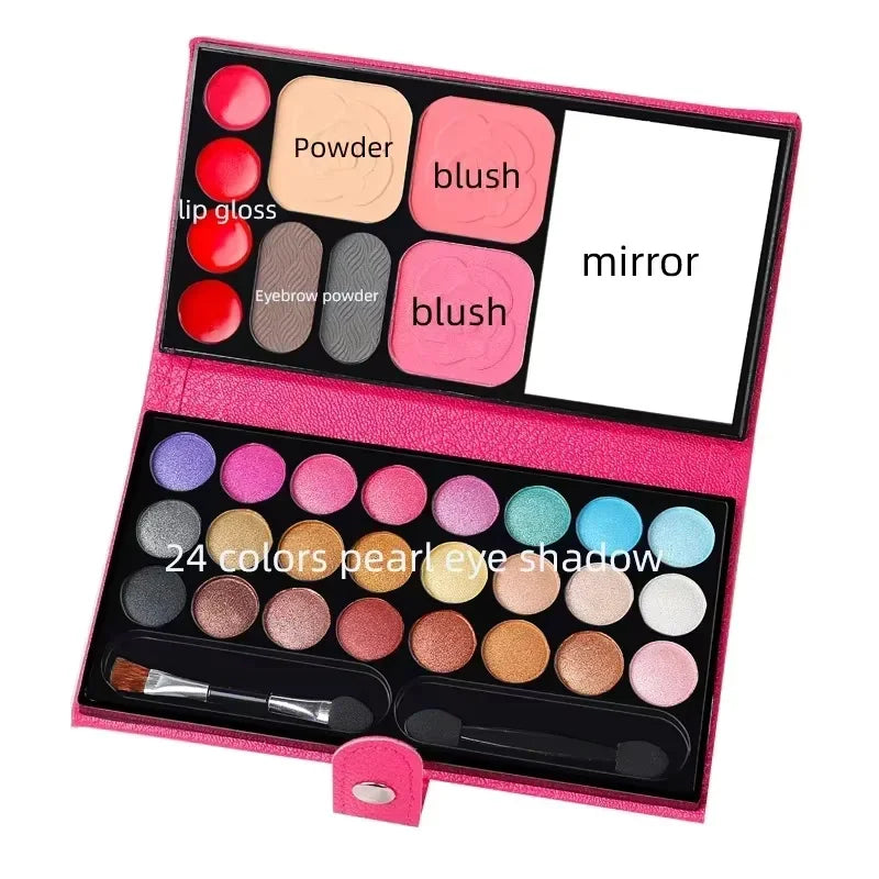 33 Colors Powder Blush Lipstick Lasting Cosmetics Makeup Set