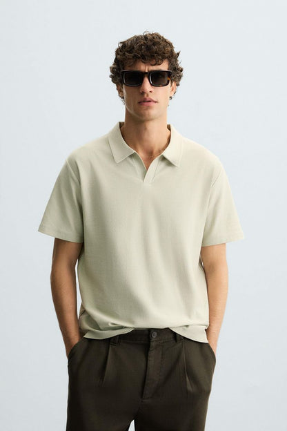 KNIT POLO SHIRT