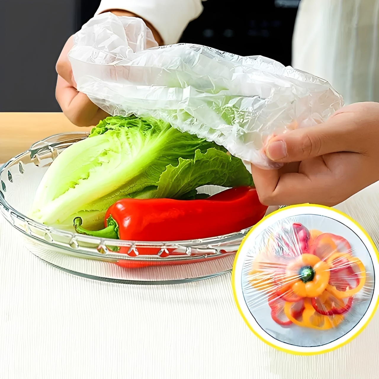 PLASTIC DISH WRAP COVERS