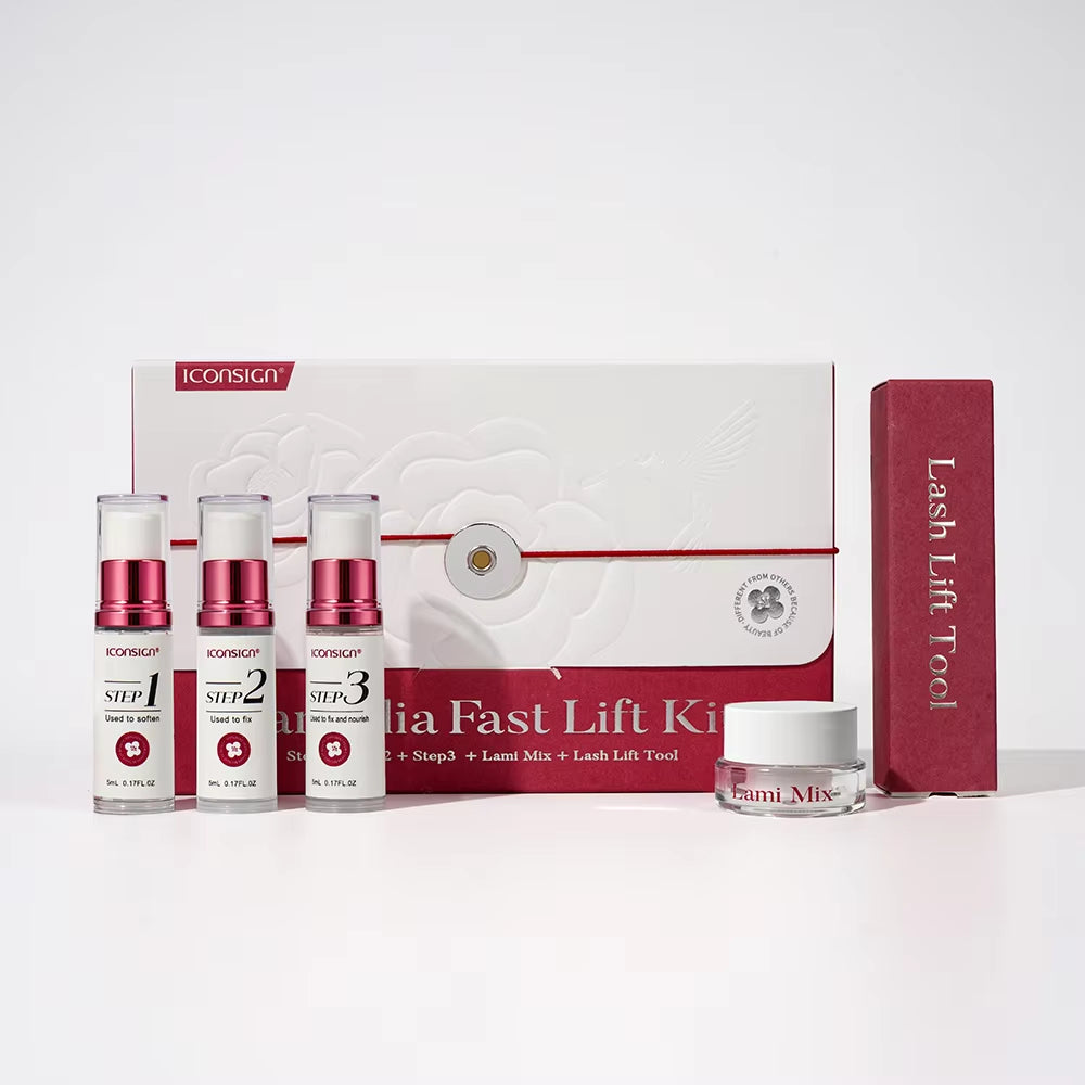 ICONSIGN Camellia Fast Lift Kit 5 To 8 Minutes Perm Makeup Cosmetics Full Set