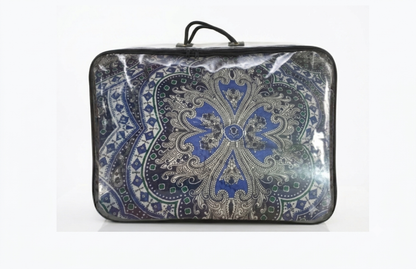 DESIGNER BLUE PRINTED BEDSHEET