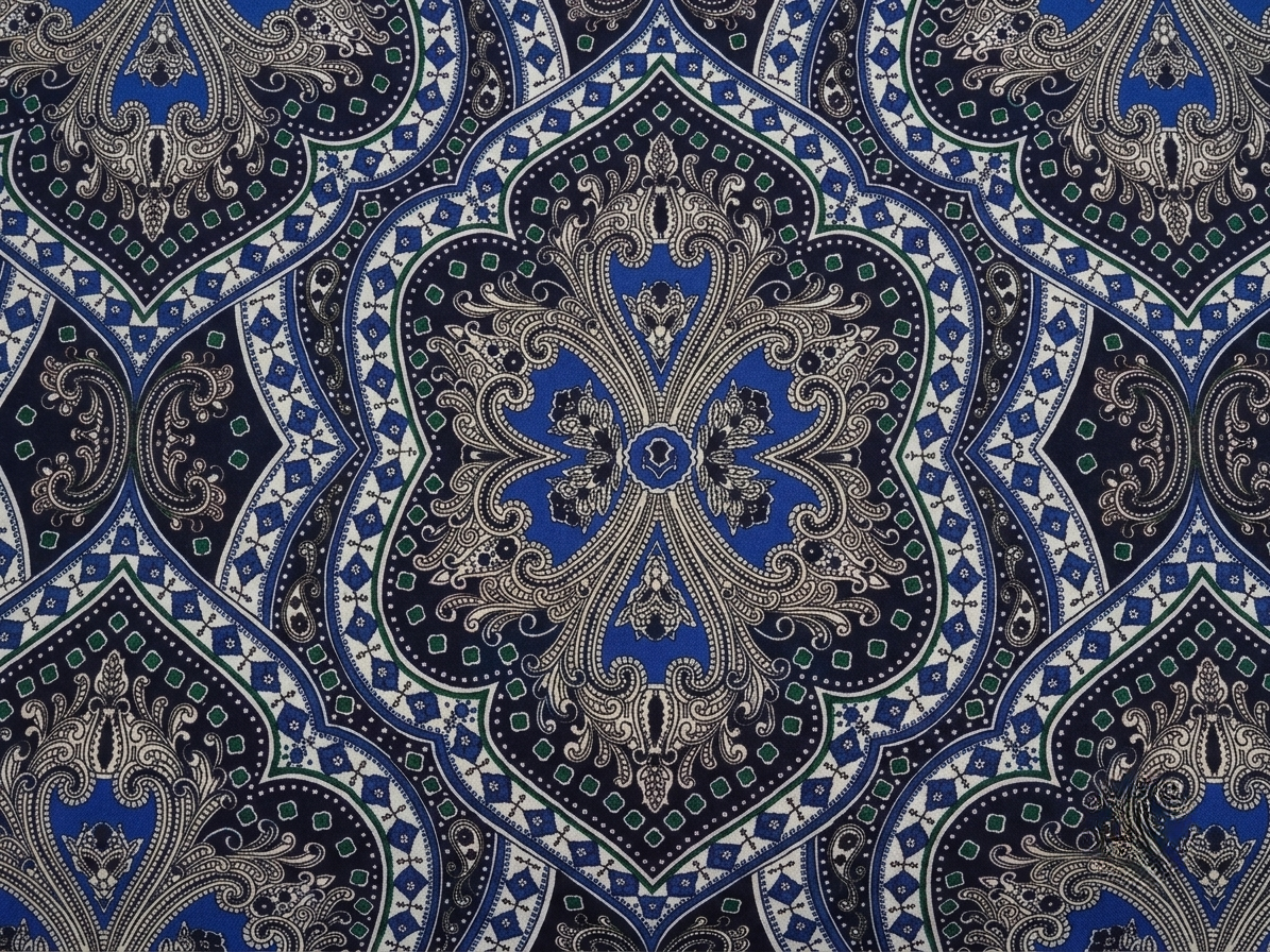 DESIGNER BLUE PRINTED BEDSHEET