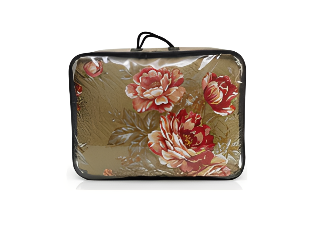 WATERPROOF GOLDEN FLORAL PRINTED BEDSHEET