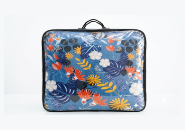 BLUE FLOWER PRINTED BEDSHEET