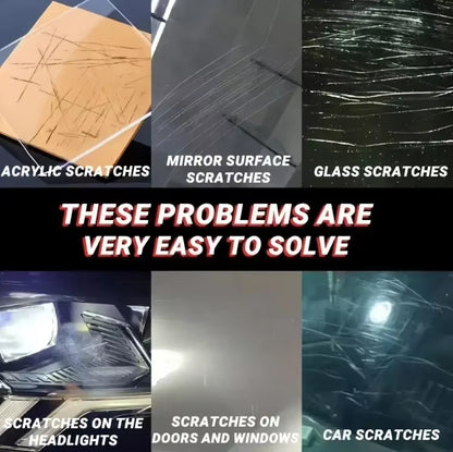 Glass Scratch Repair Easy-to-Use, No-Residue Scratch Remover